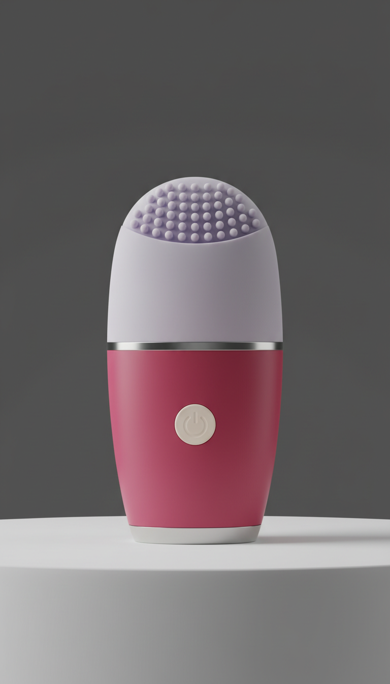 Smart Facial Cleansing Device With Sonic Pulses