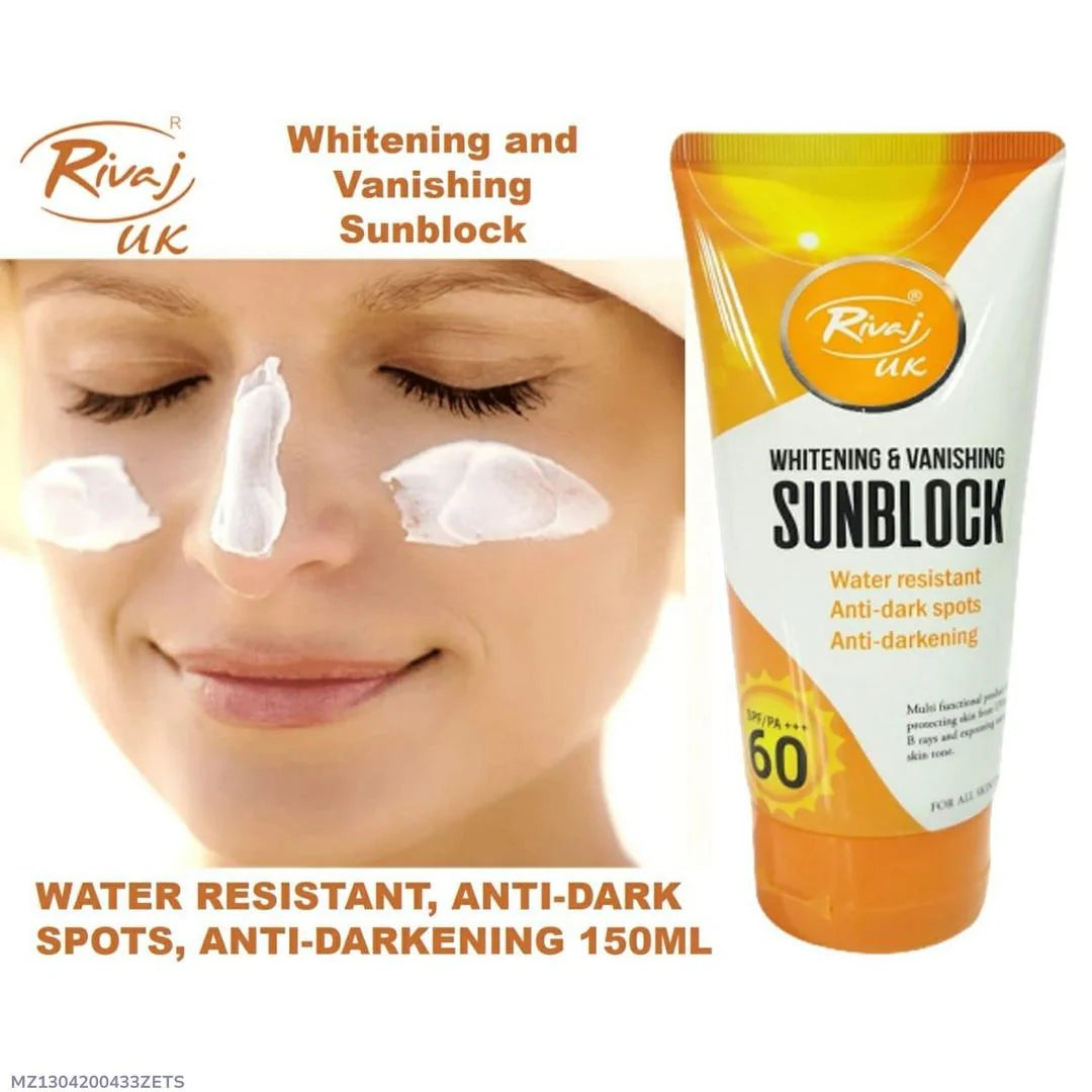 Rivaj UK Whitening Sunblock SPF 60 150ml