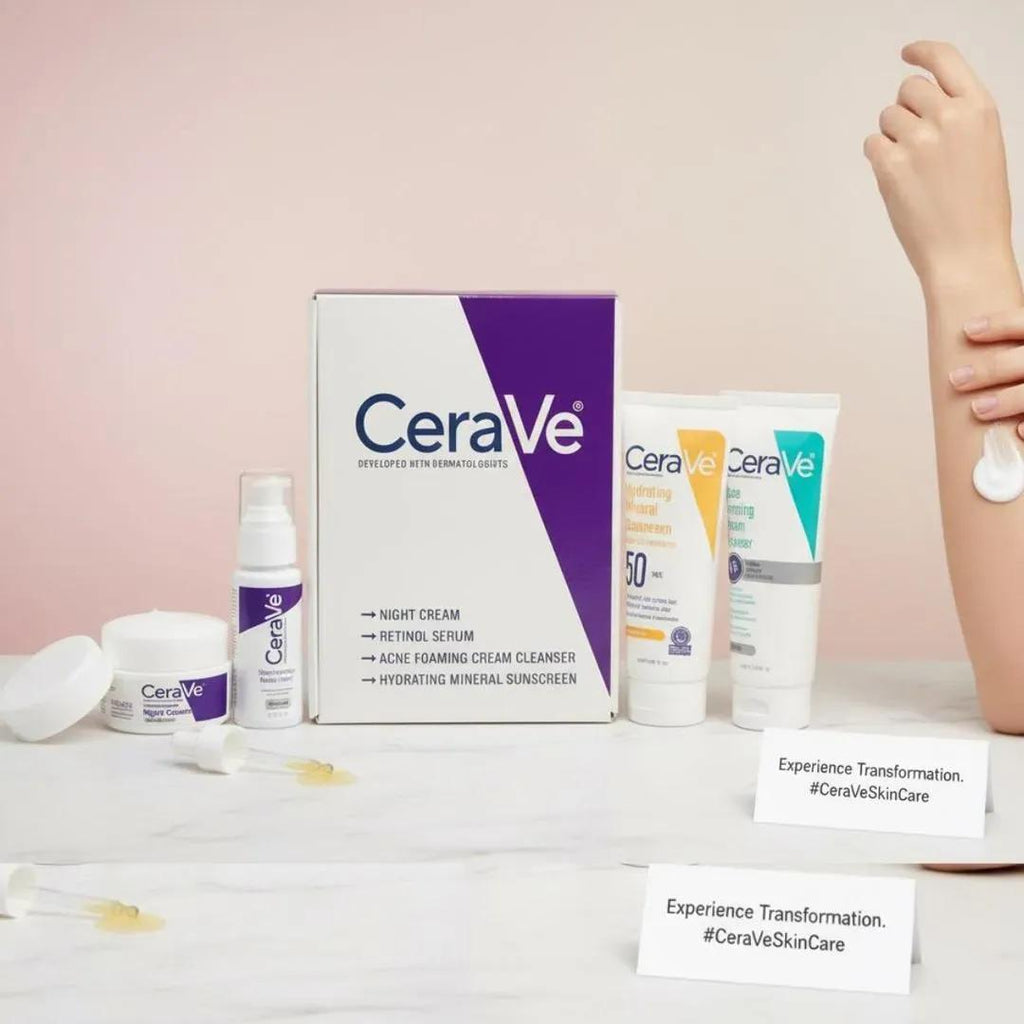 CeraVe 4-in-1 Whitening Facial Kit for All Skin Types