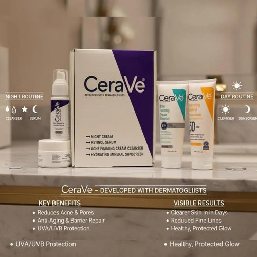 CeraVe 4-in-1 Whitening Facial Kit for All Skin Types