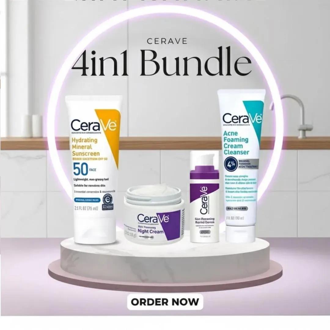 CeraVe 4-in-1 Whitening Facial Kit for All Skin Types