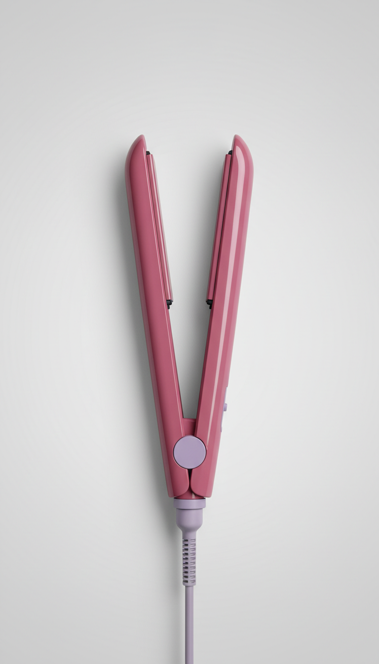 Ceramic Hair Straightener With High-Gloss Plates